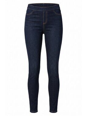 NEW Vera Wang Shaping Denim Leggings Womens Large Dark Wash Mid Rise Pockets